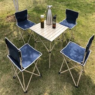 Niceway Foldable Picnic Table and Chairs 5 Set for Family Outdoor Camping Beach Party image 4