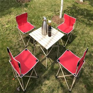 Patio Furniture Set 7-Piece Outdoor Camping Folding Table Chair Set image 2