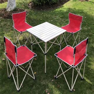 Patio Furniture Set 7-Piece Outdoor Camping Folding Table Chair Set image 3