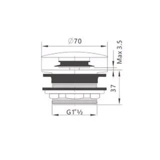 J9106 Basin Plug Waste image 2