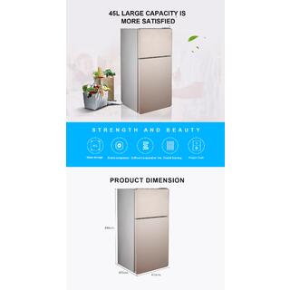 GOLD BCD-70 45L Double Door Refrigerator Big Capacity image 3