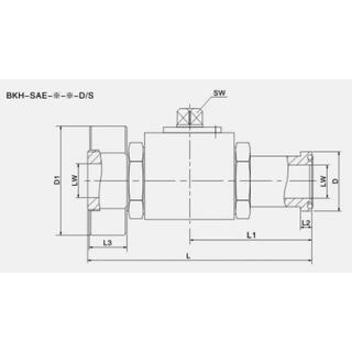 BKH-SAE210-13D/S BKH-SAE210-20D/S Long Handle Hydraulic Priority Valve Sanitary Flanged Ball Valve image 7