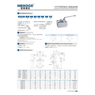 KHP/KHP3K Series of Plate Hydraulic Ball Valve image 7