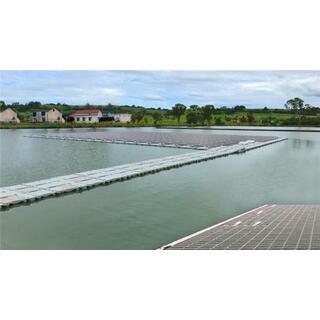 Floating PV Power Plant System On Water, HDPE Plastic Blow Molding image 2