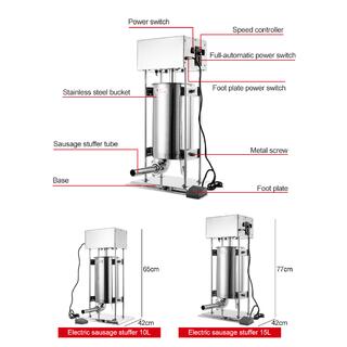 Speed Controller Electric Sausage Filler Stuffer image 9