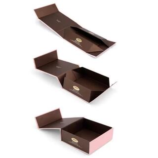 Velcro Foldable Paper Box Flat Shipping Gift Box For Garment Packaging