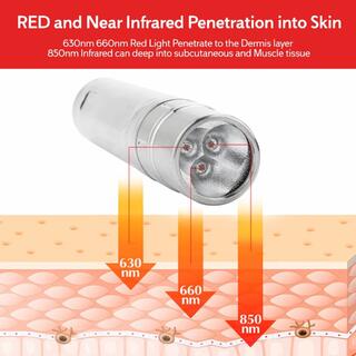 Handheld Torch R9 Portable Speed Up Wound Healing Home Spa Pet Therapy Red Light Torch image 8