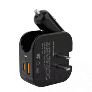 USB C Car Charger Block, Cigarette Lighter Adapter and USB Wall Phone Charger