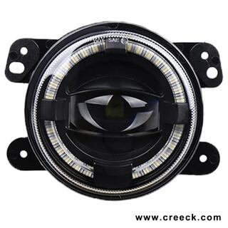 4 Inch Round Halo LED Fog Light with Angel Eye