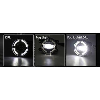 4 Inch Round Halo LED Fog Light with Angel Eye image 4