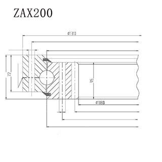 Zax200 Excavator Slewing Bearing image 2