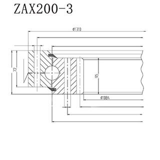 Zax200-3 Hitachi Excavator Slewing Bearing image 2