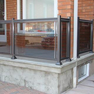 Aluminum Framed Glass Railing image 2