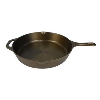 10 Inch Golden Polished Machined Smooth Cast Iron Frying Pan image 4