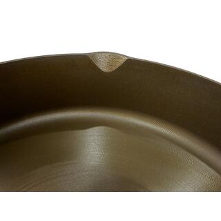 10 Inch Golden Polished Machined Smooth Cast Iron Frying Pan image 6