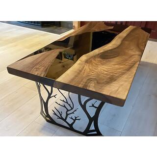 Toygar Epoxy Walnut Coffee Table