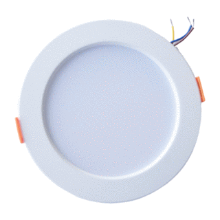 Round Recessed 12w Ultra-Slim Iron Downlight 3 Wires