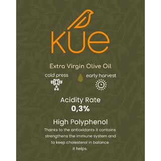 KUE 750 ml Award Winning Early Harvest Cold Pressed Extra Virgin Olive Oil image 3