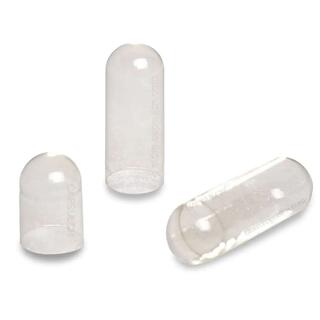 Size 000 Clear Empty Gelatin Capsules