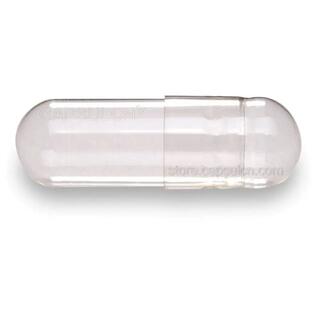 Size 000 Clear Empty Gelatin Capsules image 2