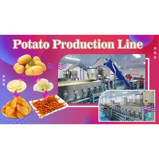 Traditional Fresh Spicy French Fries Potato Chips Crisp Production Line