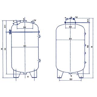 Vertical Glass Lined Storage Tank image 2