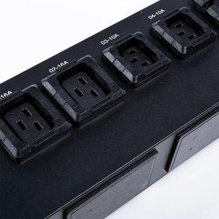 16 Outlets IEC C13 IEC C19 Lockable Socket Buckle equipped 2.5U Hot Swappable Surge Protection Vertical Modbus-RTU RS485 metered Rack PDU image 7