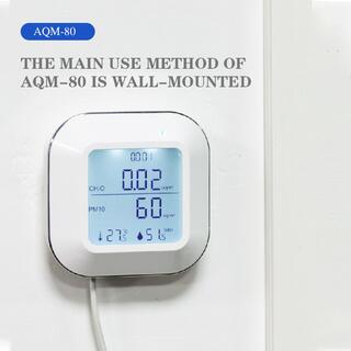 ONETEST - Wall-mounted air quality monitor AQM-80 PM2.5 / PM10 / TEMP / HUM / CO2 / VOC / CH2O RS485 output image 5