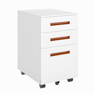 3 drawer movable four casters steel cabinet 