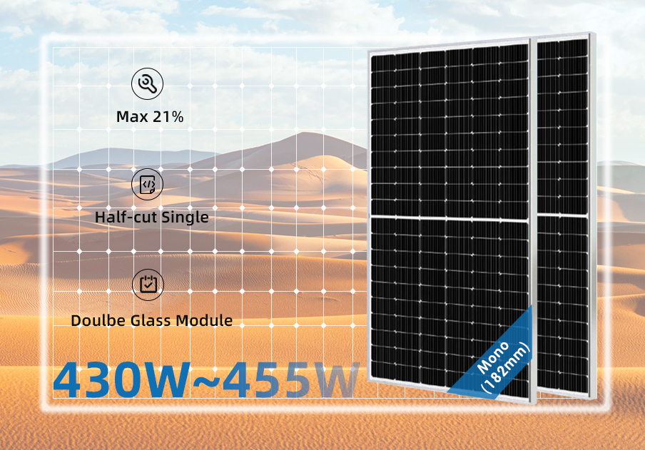 430w~450w On Grid Half Cut/Double Glass Solar Panel image 2