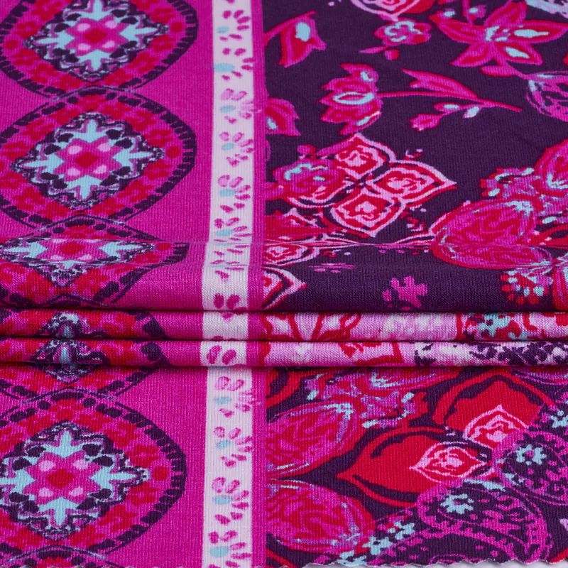 Rayon Spandex Jersey Allover Print Ecovero Fabric image 7