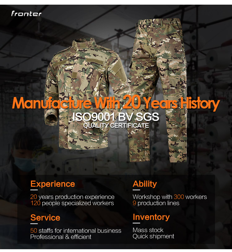 FA005 CP Multicam Camouflage Clothing Military Uniform image 5