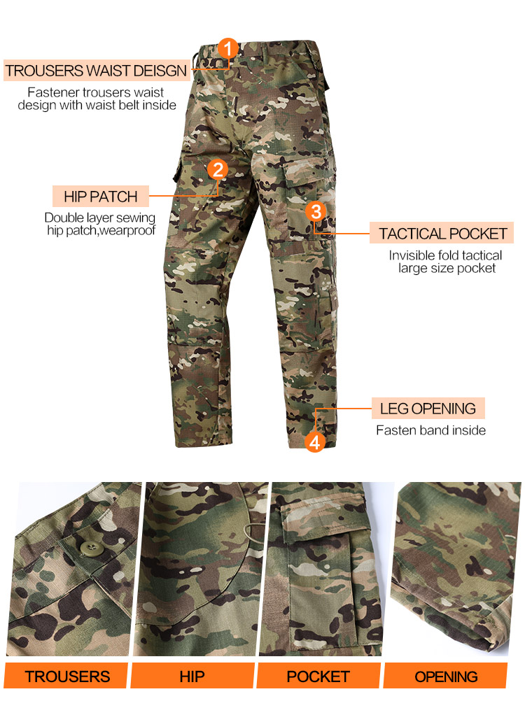 FA005 CP Multicam Camouflage Clothing Military Uniform image 8