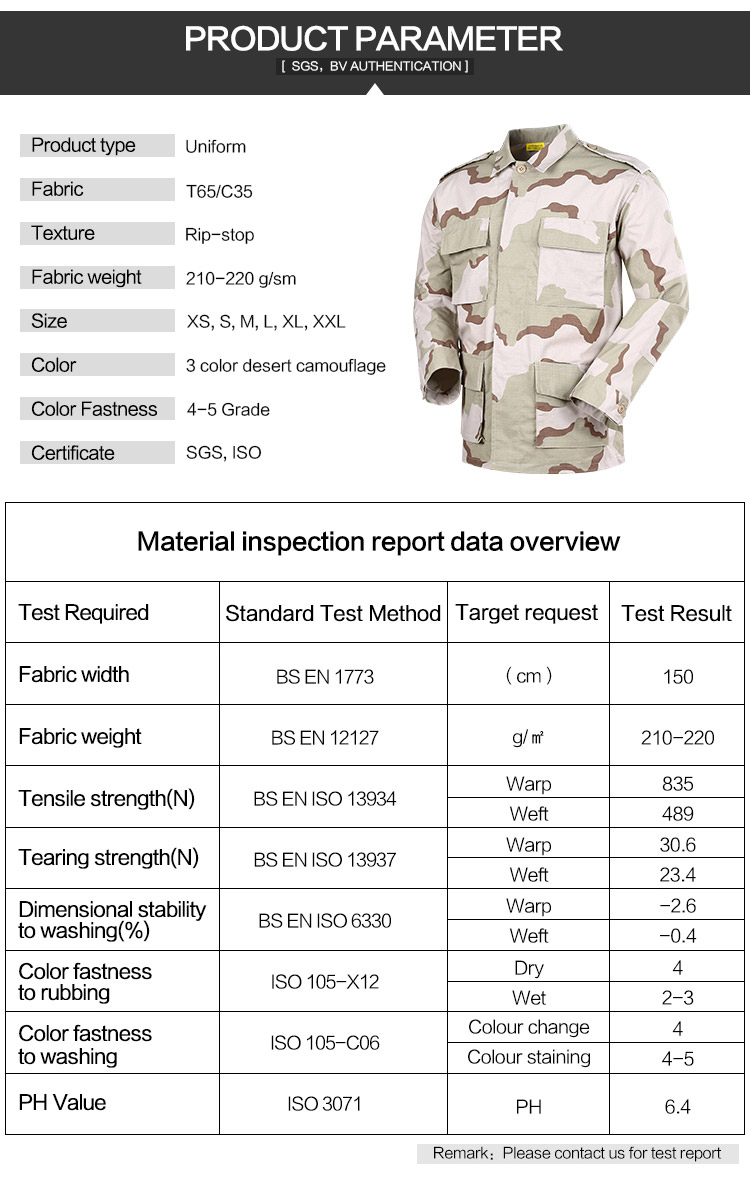 BDU Outdoor Combat Tactical Clothing Manufacture in China image 6