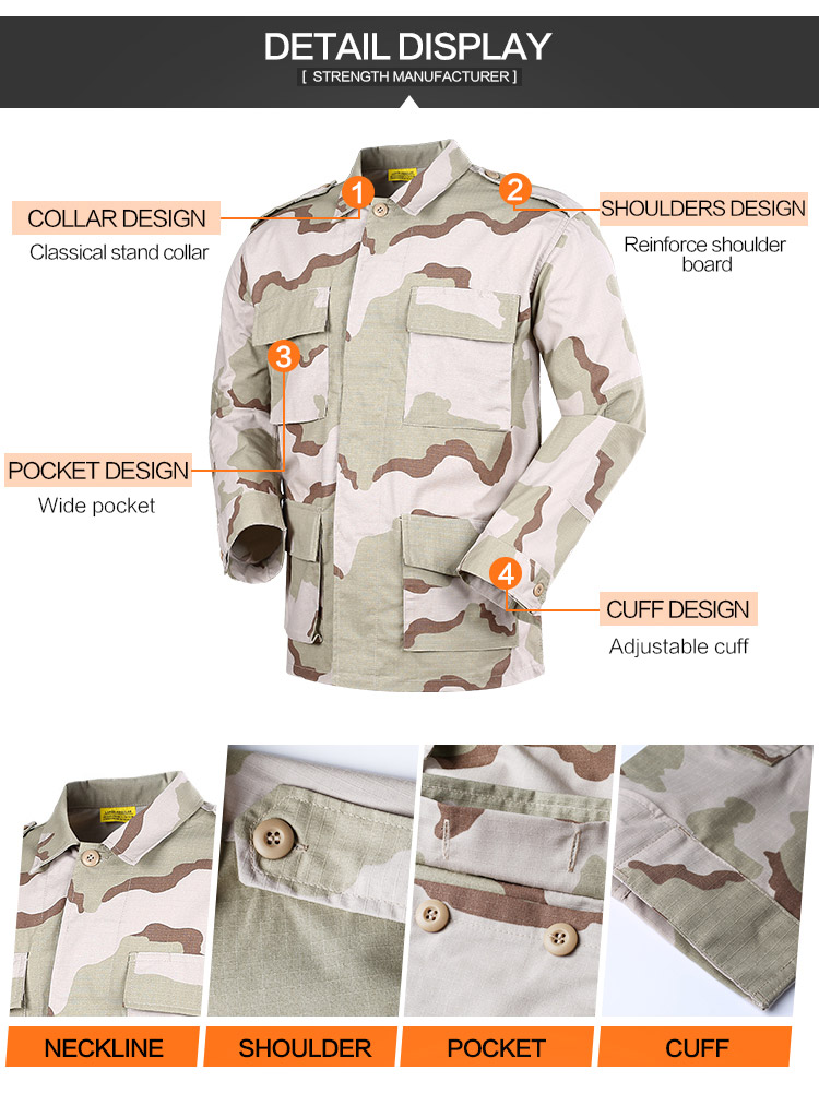 BDU Outdoor Combat Tactical Clothing Manufacture in China image 7