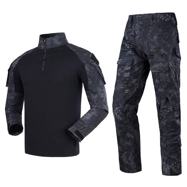 Black Python Camo Tactical Uniform image 1