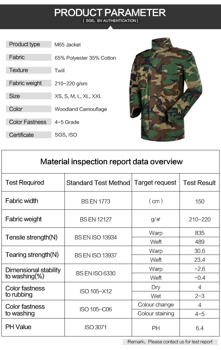 Man's M65 Field Jacket in Woodland Camo Camouflage Clothing image 6