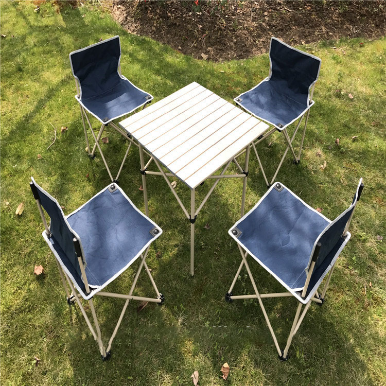 Niceway Foldable Picnic Table and Chairs 5 Set for Family Outdoor Camping Beach Party image 1