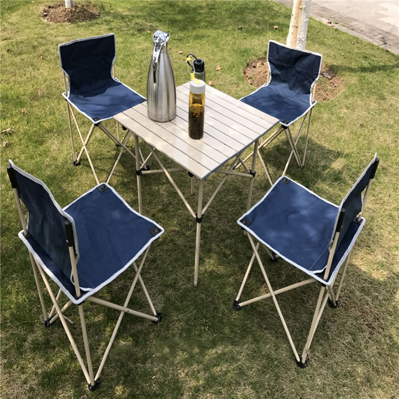 Niceway Foldable Picnic Table and Chairs 5 Set for Family Outdoor Camping Beach Party image 2