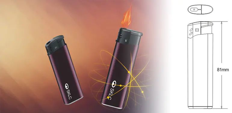 Purple explosion-proof open flame lighter SK721 image 3