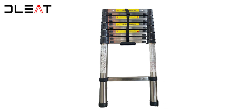 3.2m Stainless Steel Telescopic Ladder image 1