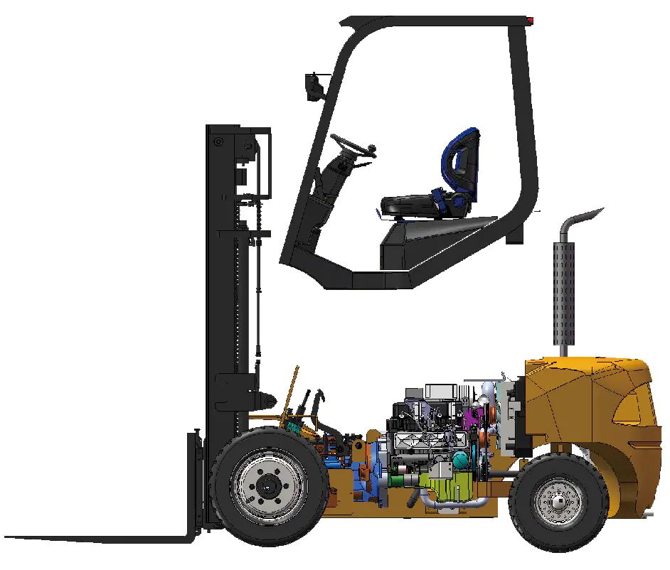 N Series 1.5T-1.8T Diesel Forklift image 4