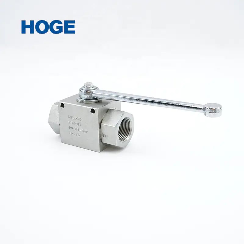 KHB-M422 M362 M301.5 High Pressure Pneumatic Control Ball Valve Hydraulic Stainless Steel image 3