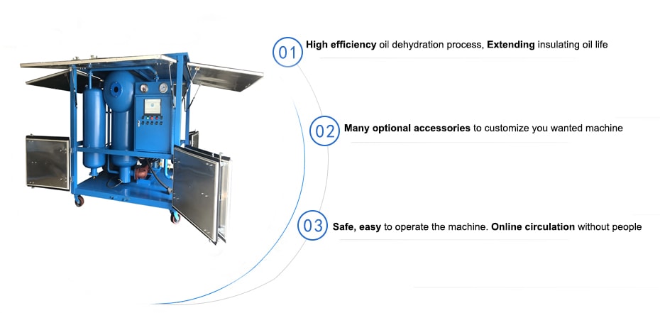 6000 L/Hr Portable Transformer Oil Filtering System,Oil Dehydration unit image 2