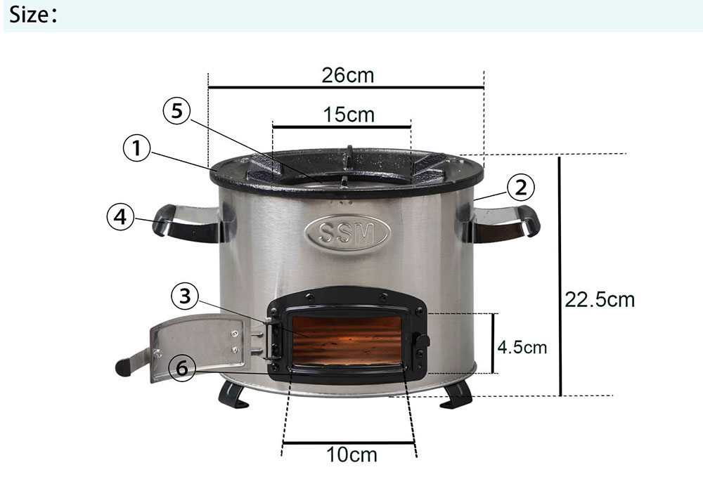 C26-11 Charcoal Stove image 4