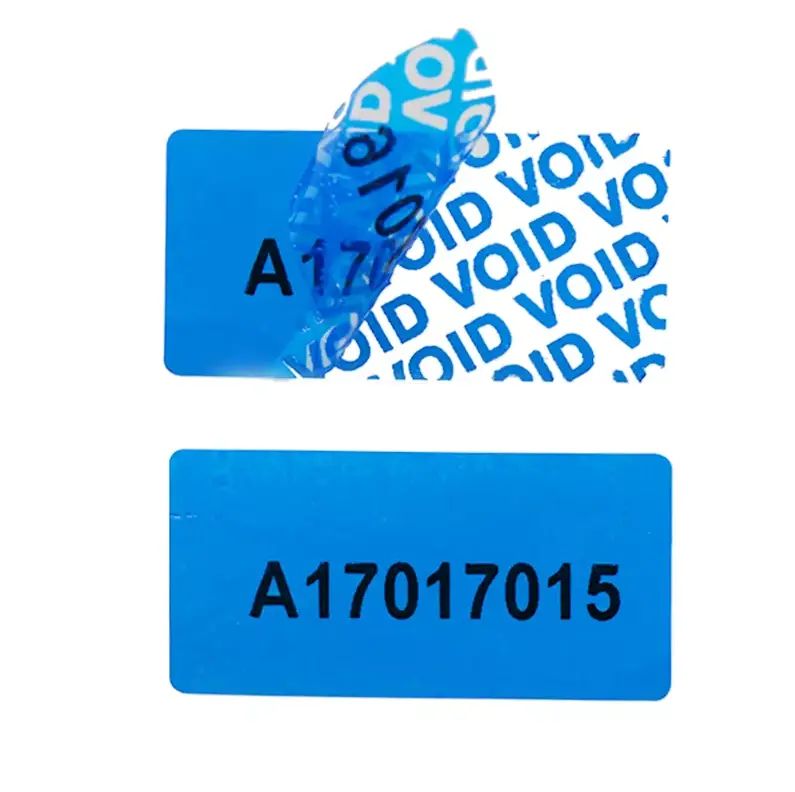 Secure Numbered Tamper Evident Seal Label Sticker image 1