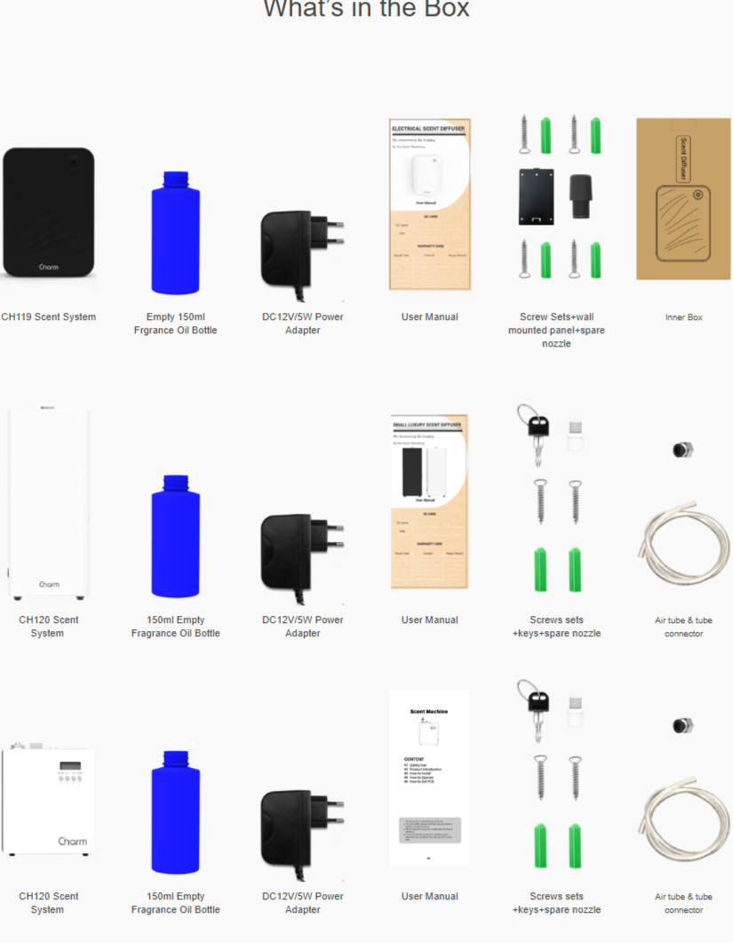 Wall Mounted Hotel Scent Machine CH119 CH120 image 2