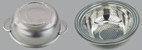 Stainless Steel Perforated Strainer Basket image 1