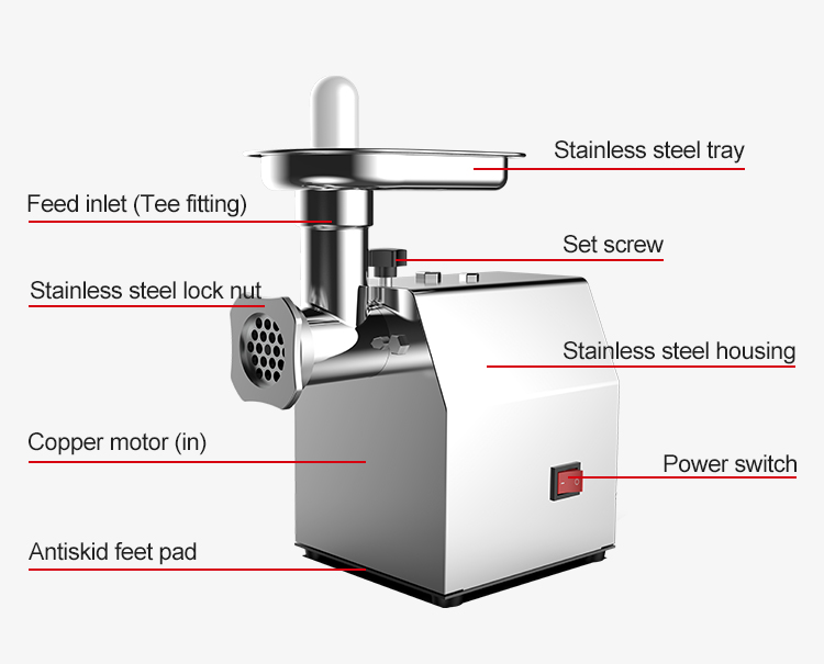 Aluminum Motor High Fine Process Meat Mincer for Multi-Purpose image 8