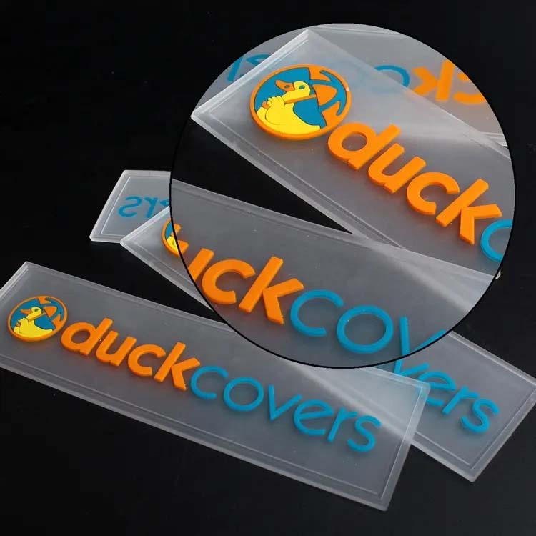 Custom Clear Soft PVC Rubber Clothing Patches image 3